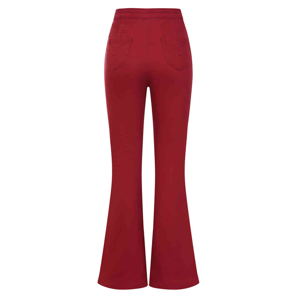 Banned - Roisin Flared jeans - Bordeaux rood